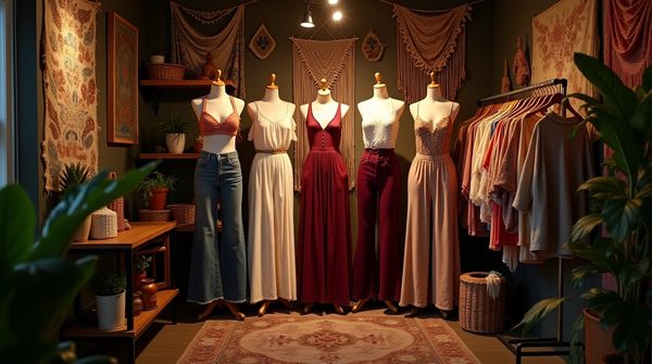Trouver l'inspiration dans une boutique de mode bohème : conseils look, morphologies et art de vivre